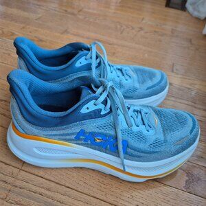 Hoka Bondi 9 Road Running Shoes Drizzle / Downpour Men's Wide